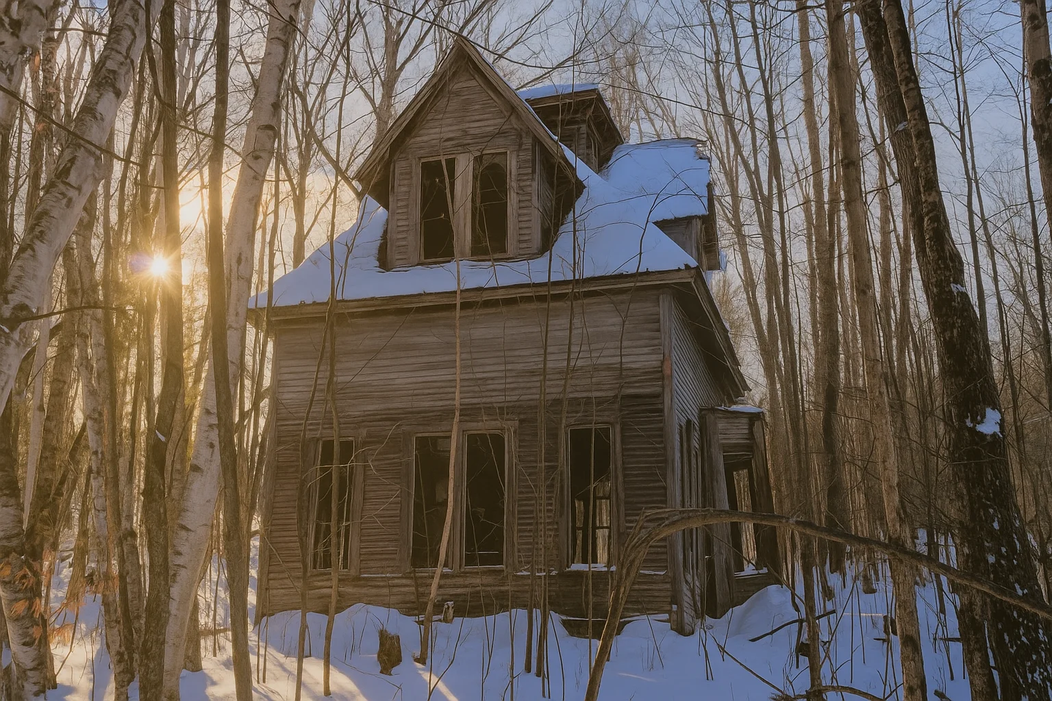Abandoned-Winter-House